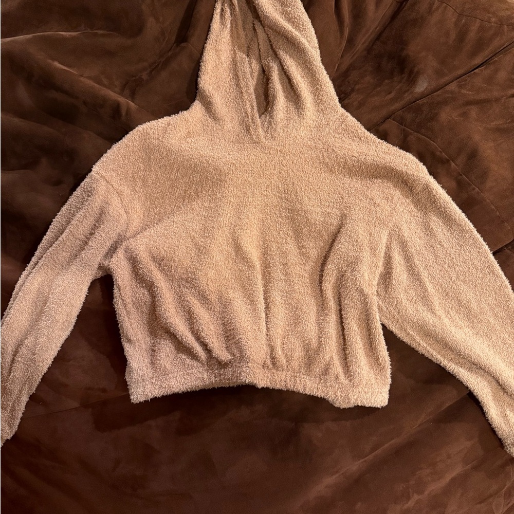 Cozy Tan Hooded Sweater